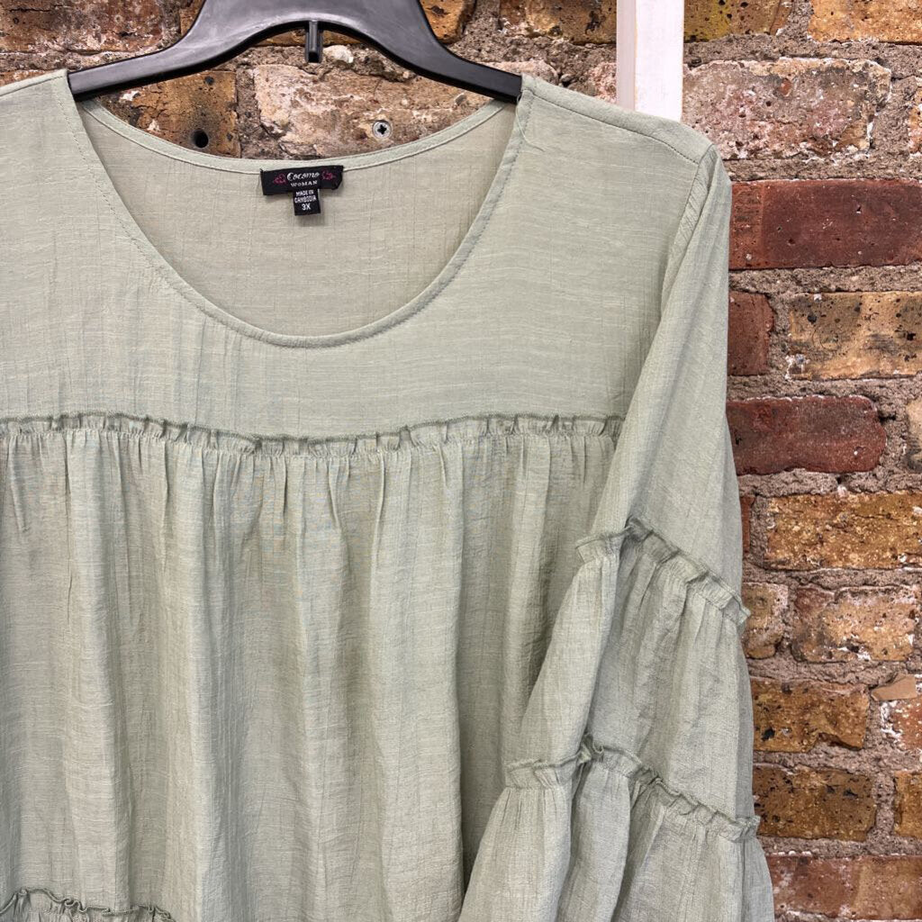 Top Ruffle LS