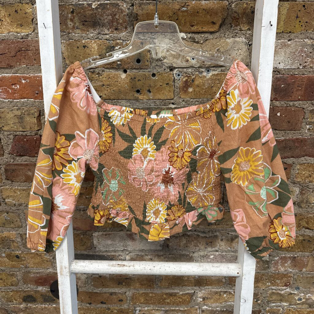 Top Smocked Crop