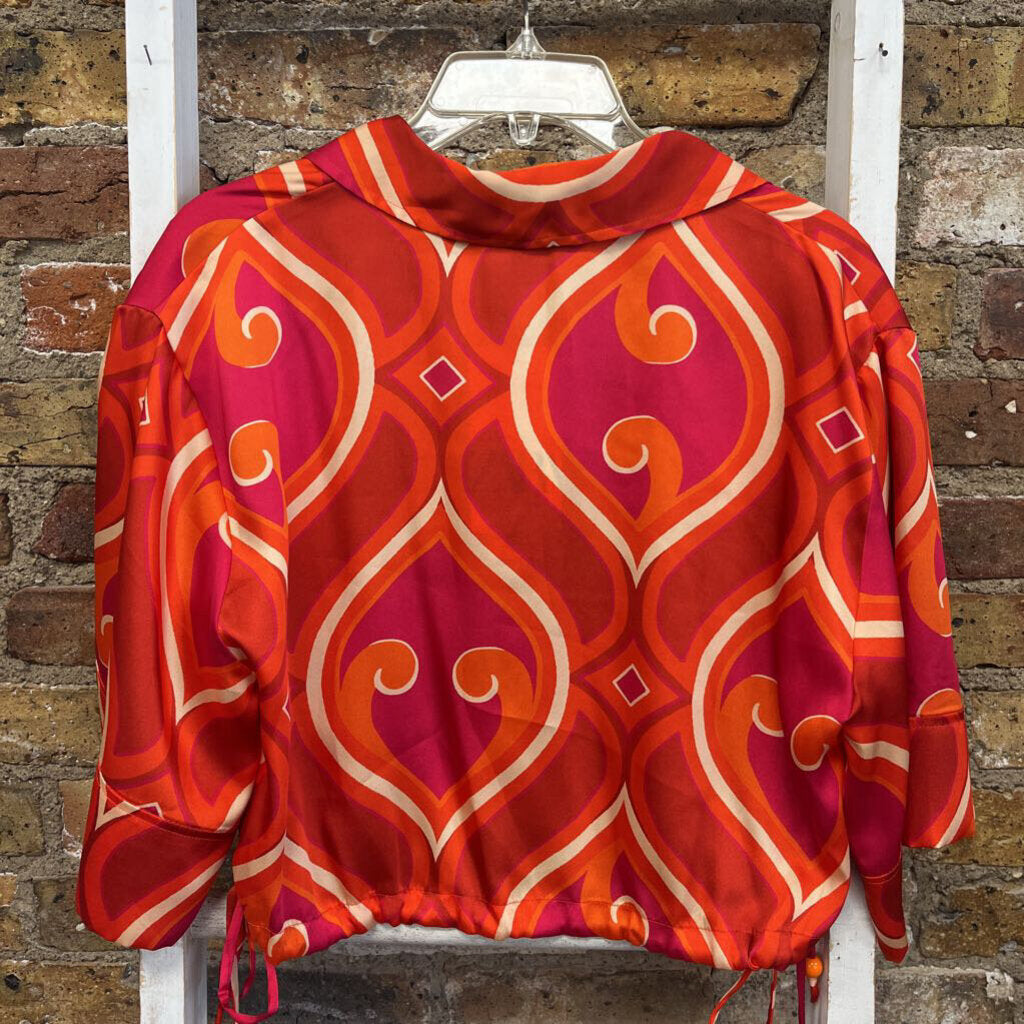 Crop Silky Pattern SS