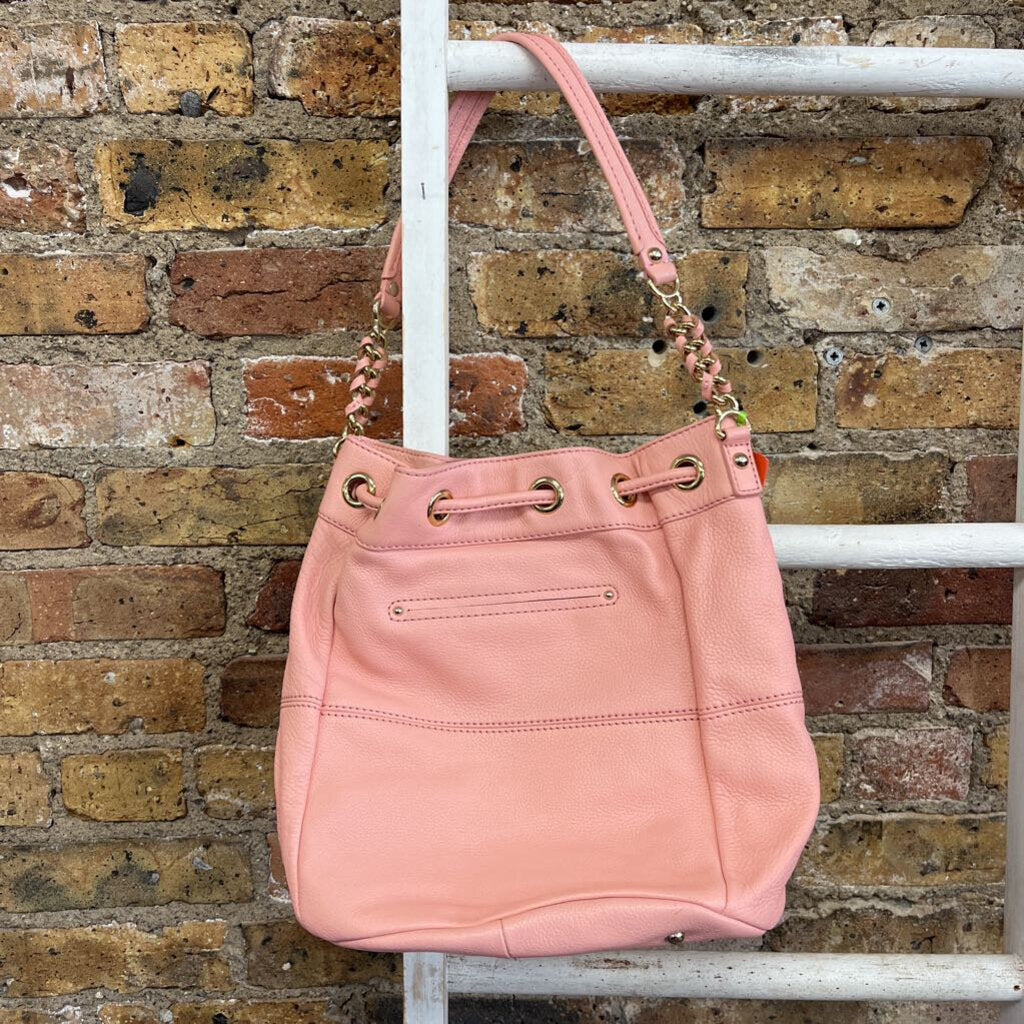 Leather Drawstring Crossbody