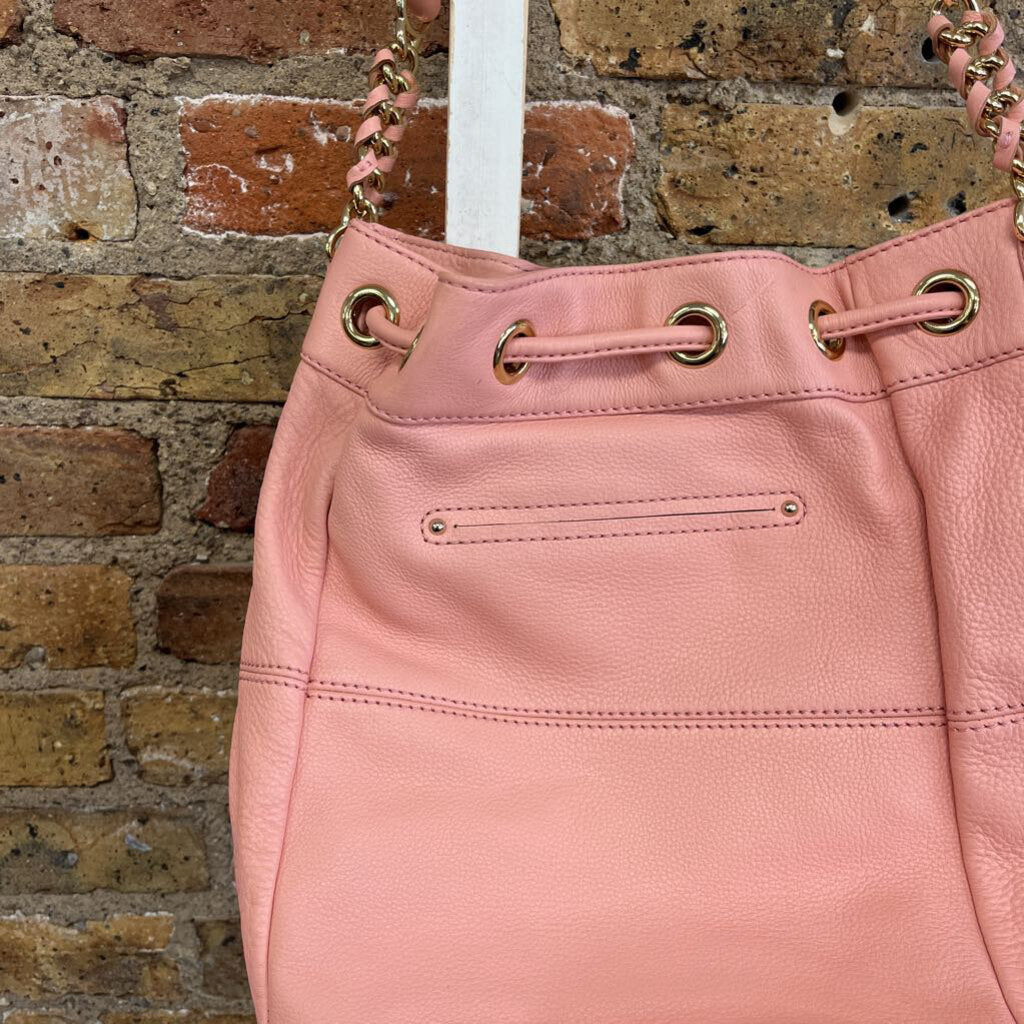 Leather Drawstring Crossbody