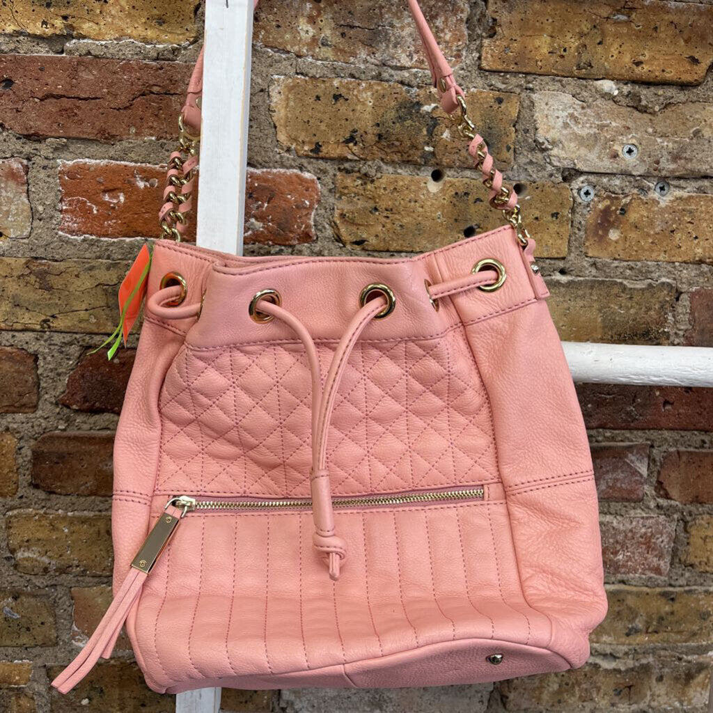 Leather Drawstring Crossbody