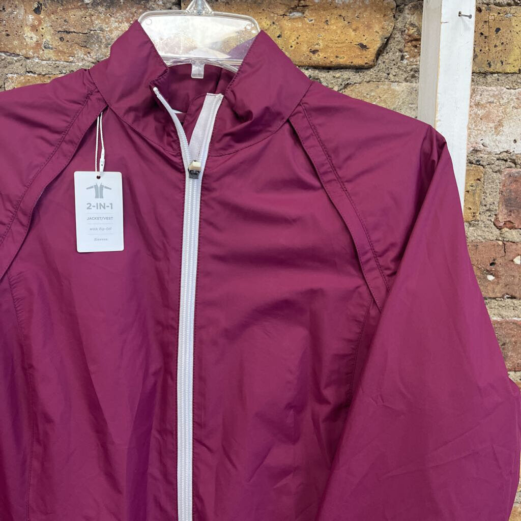 NWT Jacket/Vest Zip Off Slvs