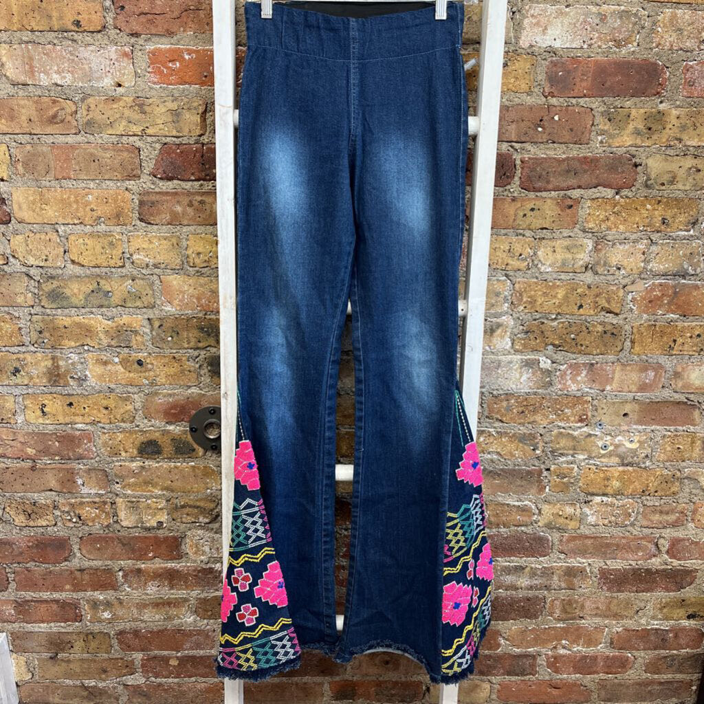 Wide Leg Floral Jeggings