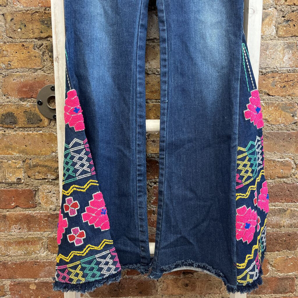 Wide Leg Floral Jeggings