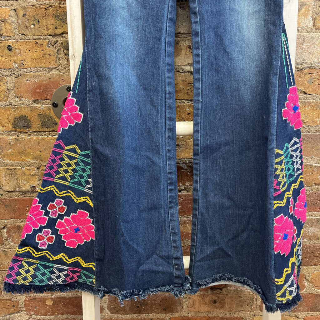 Wide Leg Floral Jeggings