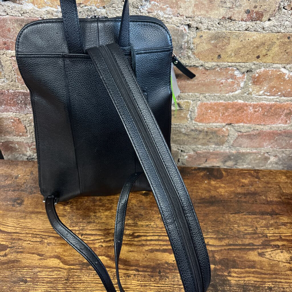 Leather Pebbled Backpack