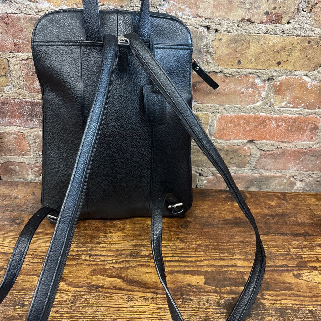 Leather Pebbled Backpack