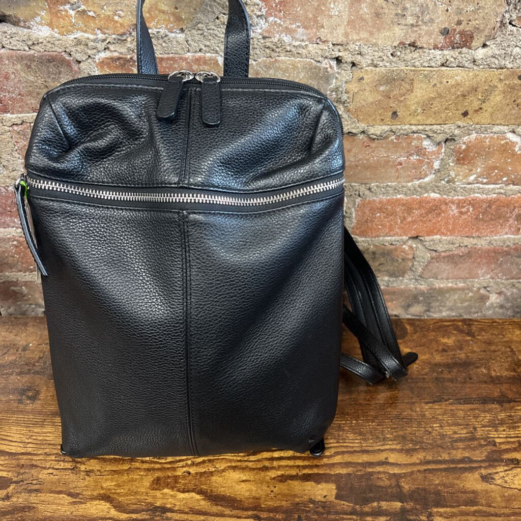 Leather Pebbled Backpack