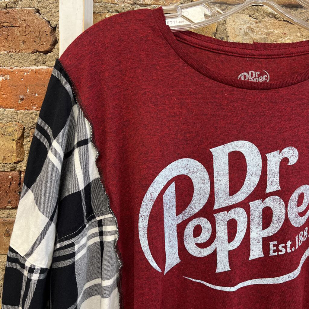 Dr Pepper Plaid LS Shirt