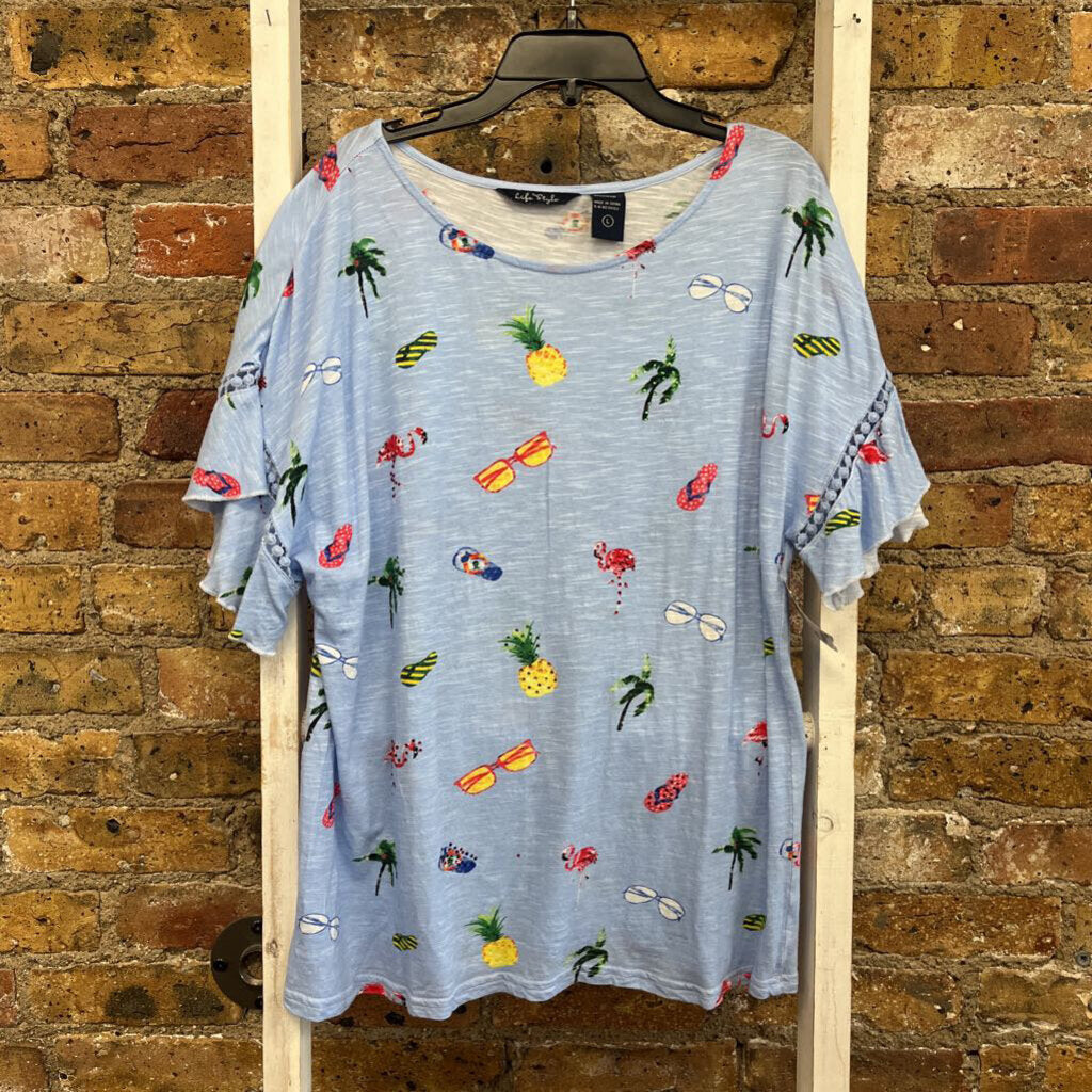 Beaded Flamingo Shirt