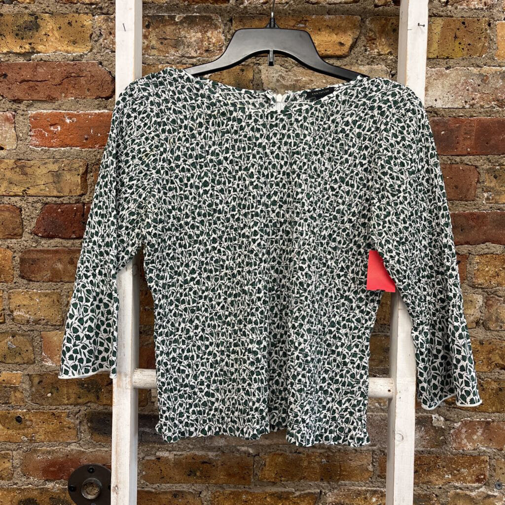 Top Smocked Floral LS