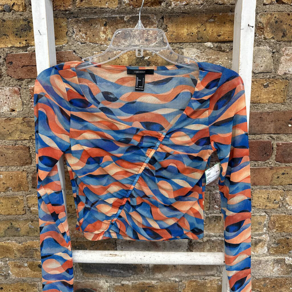 Pattern Mesh LS Top