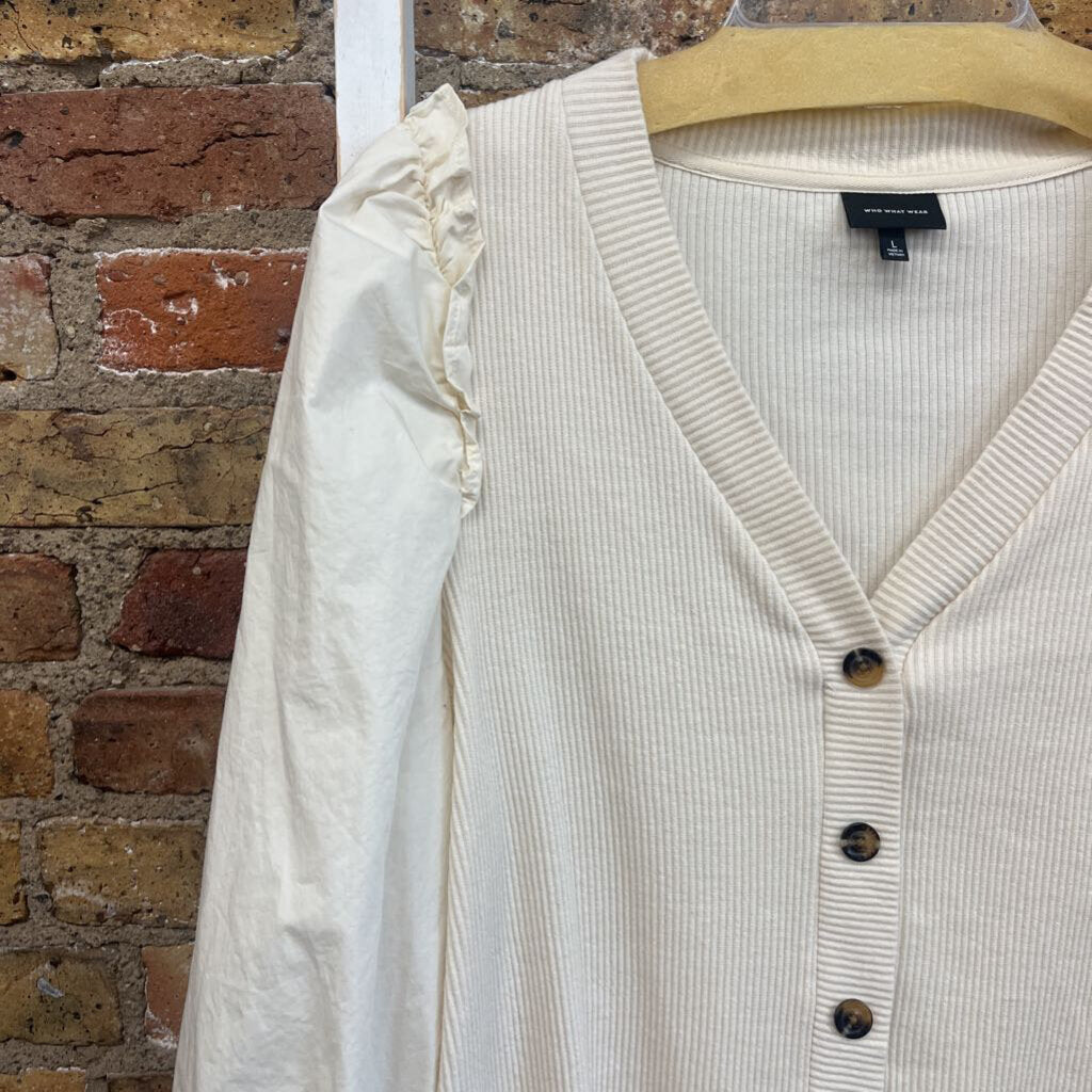 Cardign BD LS Ribbed