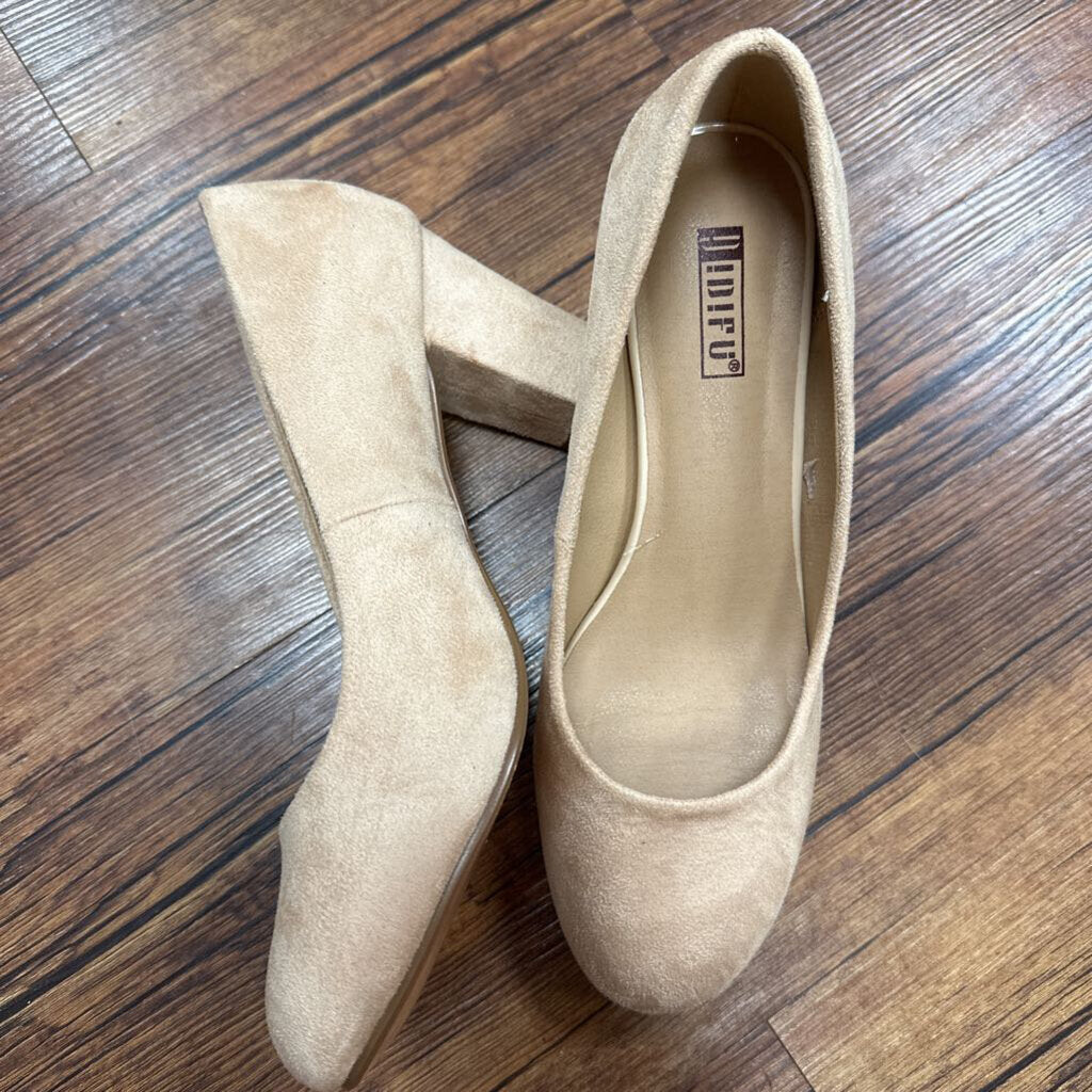 Heels Closed Toe Suede