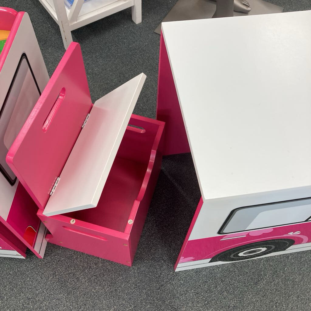 Toy Box Storage Desk