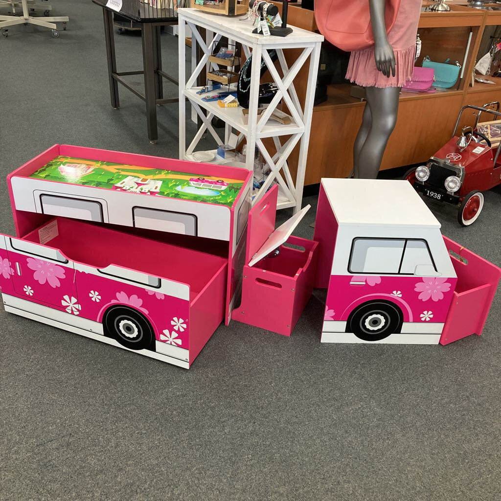 Toy Box Storage Desk