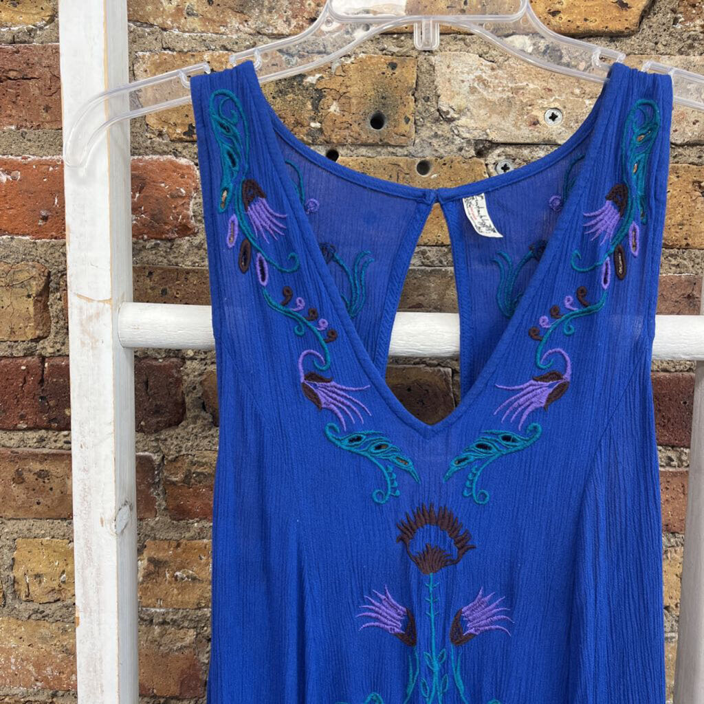 Dress Slvls Embroidered