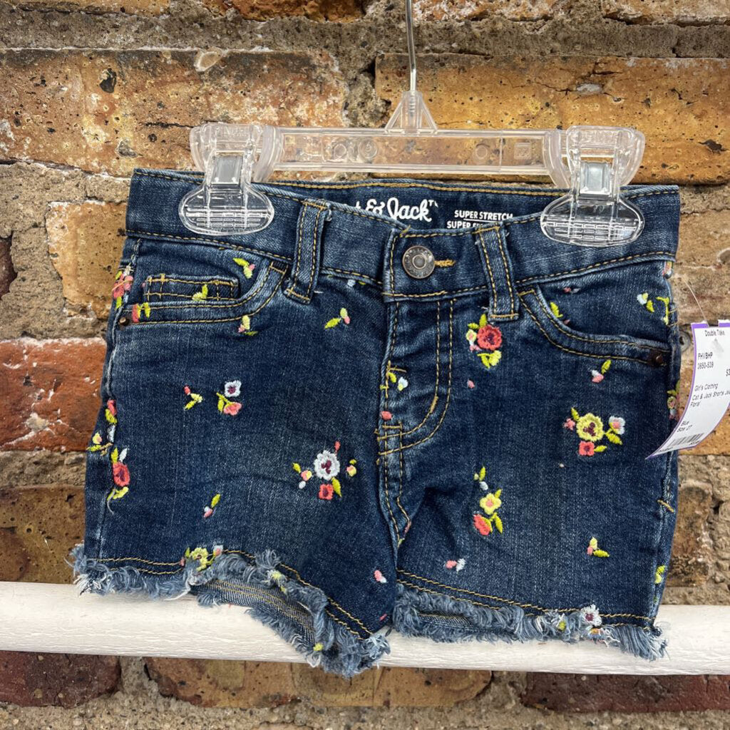 Shorts Jean Floral