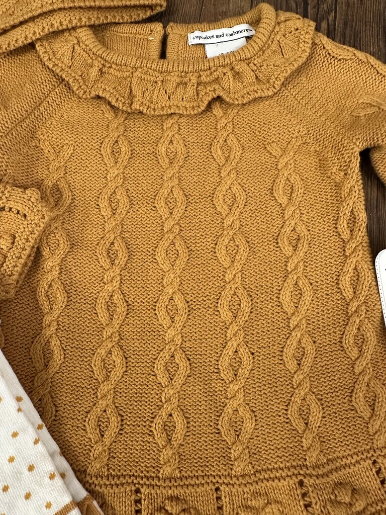 NWT 3 Pc Sweater Outfit Hat