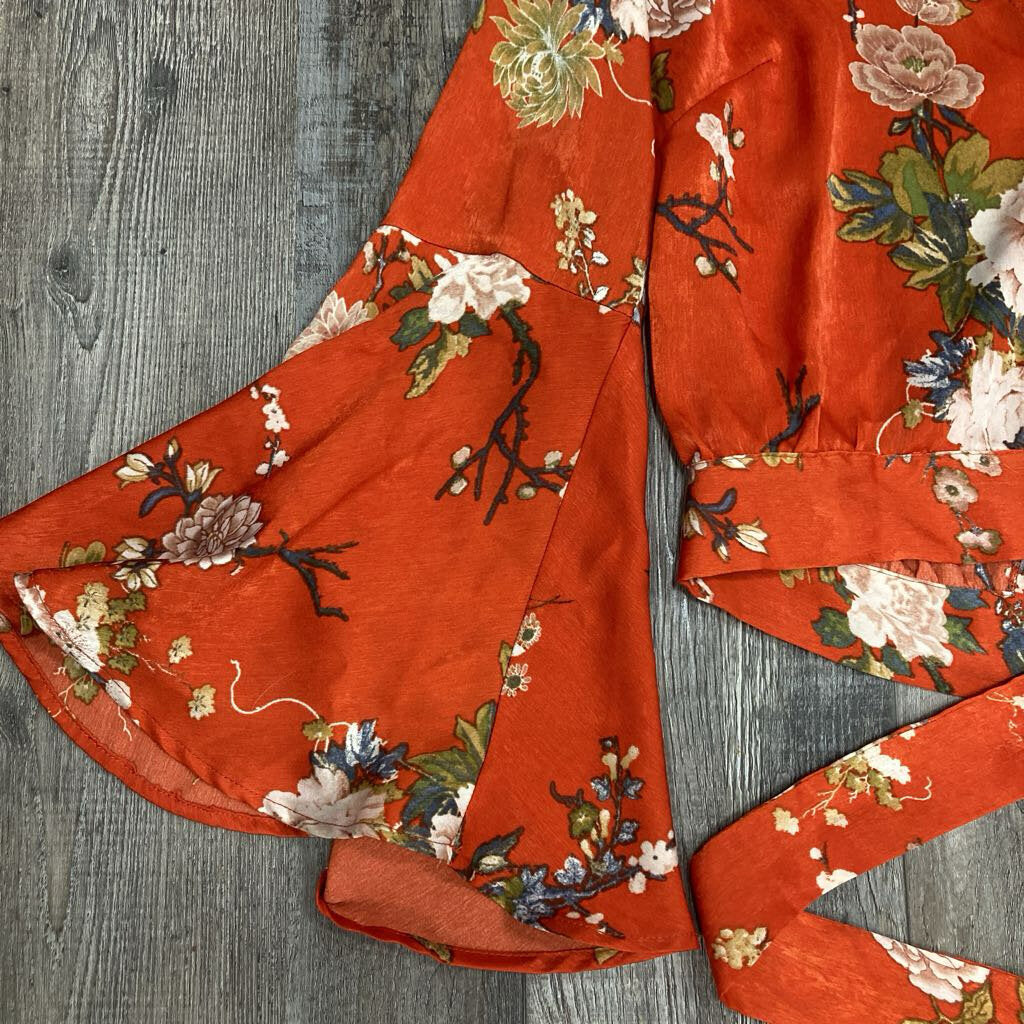 Floral Shirt Crop