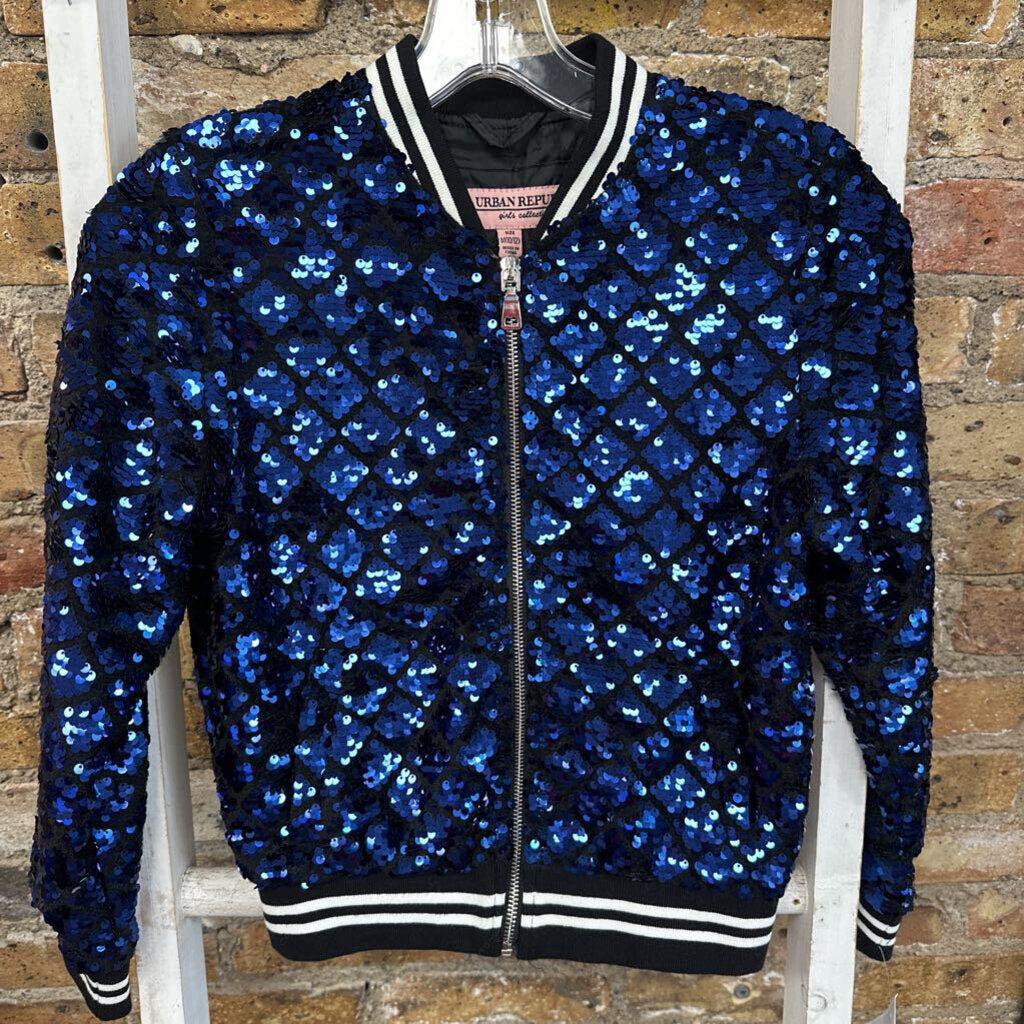 NWT Jacket Sequin Zip Up