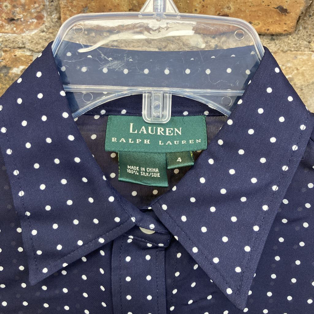 Silk Polka Dot Blouse