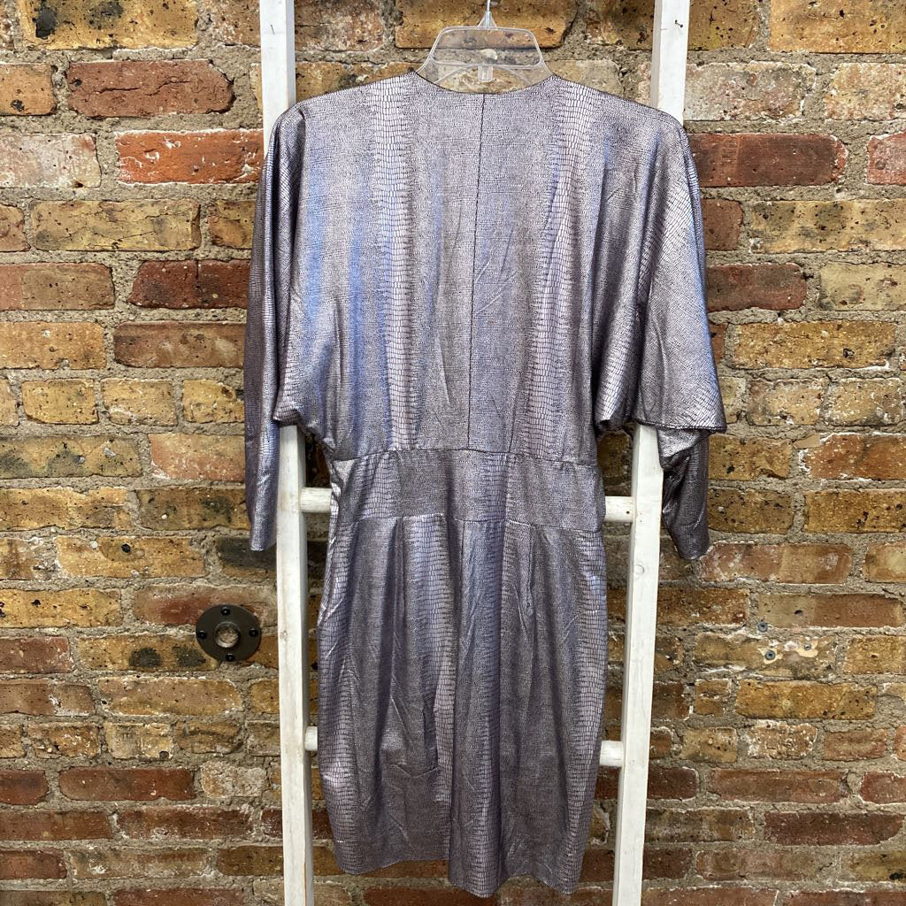 Animal Print Metallic Dress