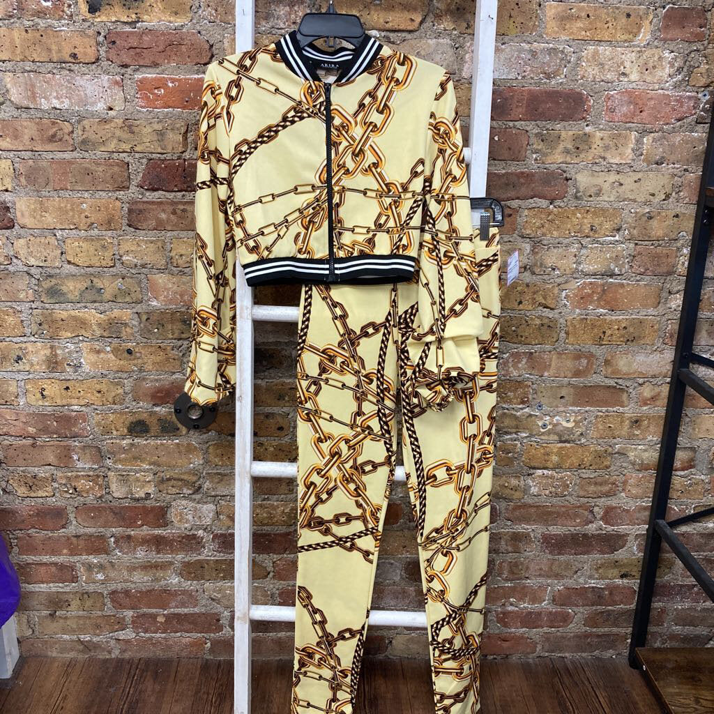 Chain Link Track Suit Pants