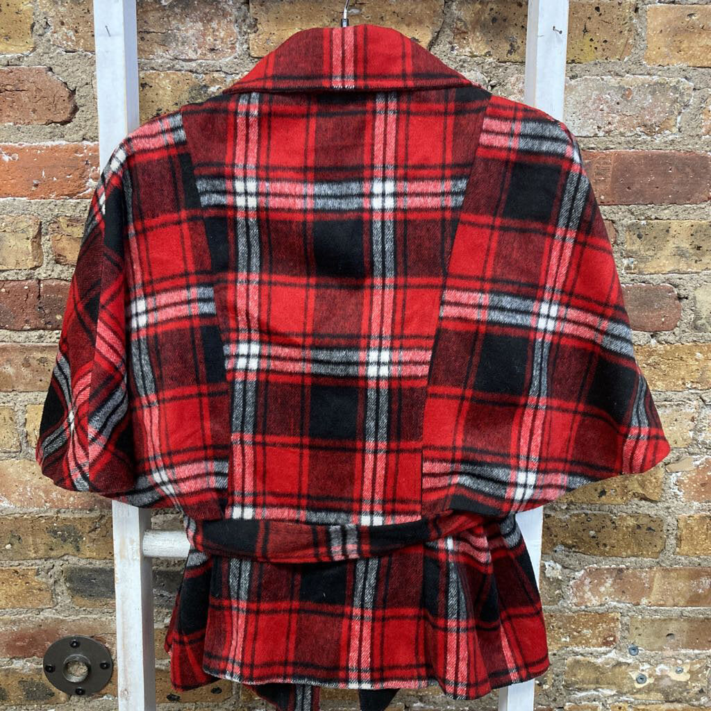 Plaid Poncho