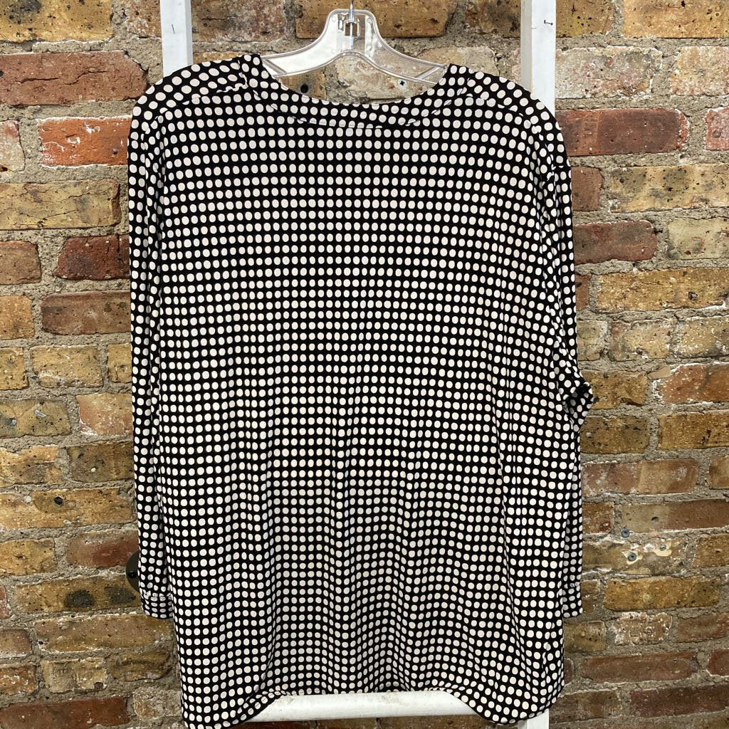 Stretchy Polka Dot Blouse