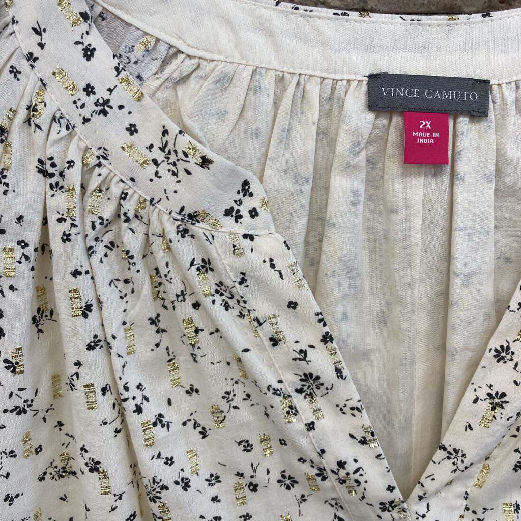 Knit Floral Blouse