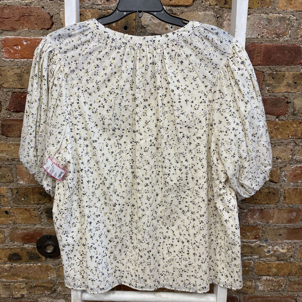 Knit Floral Blouse