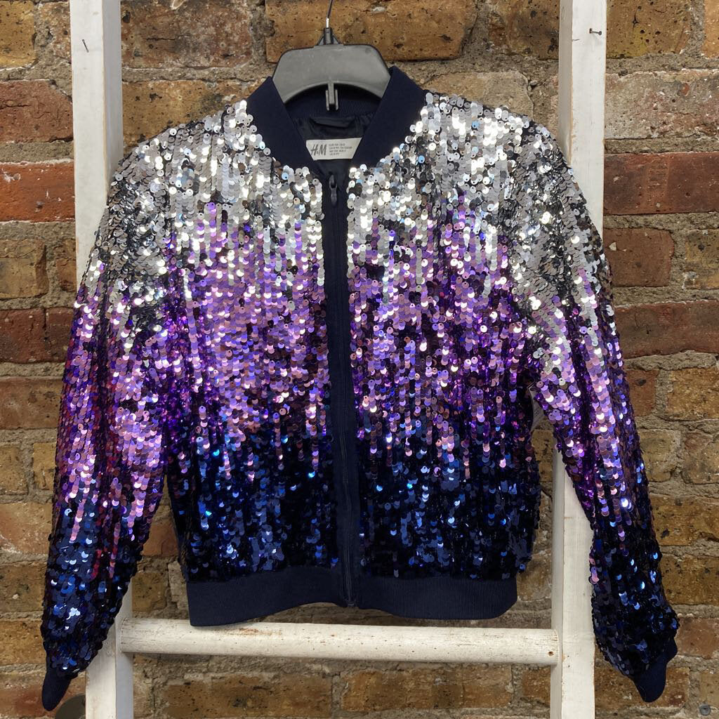 Zip Up Sequin Jacket