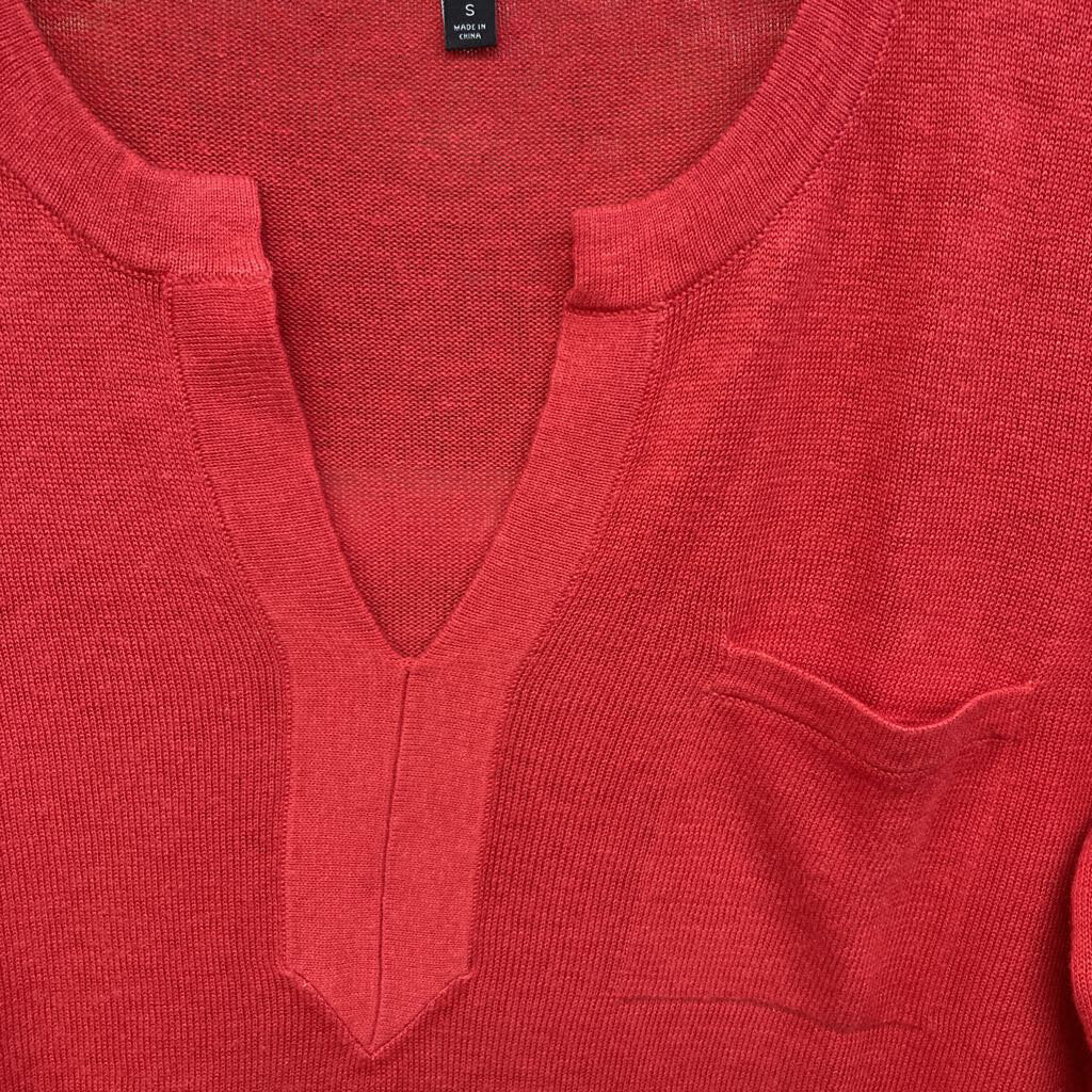 Vneck Pocket Sweater