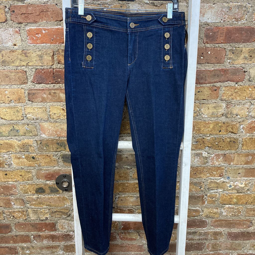 Front Button Jeans