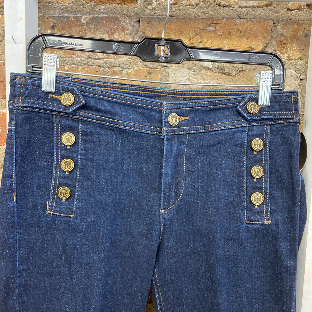 Front Button Jeans