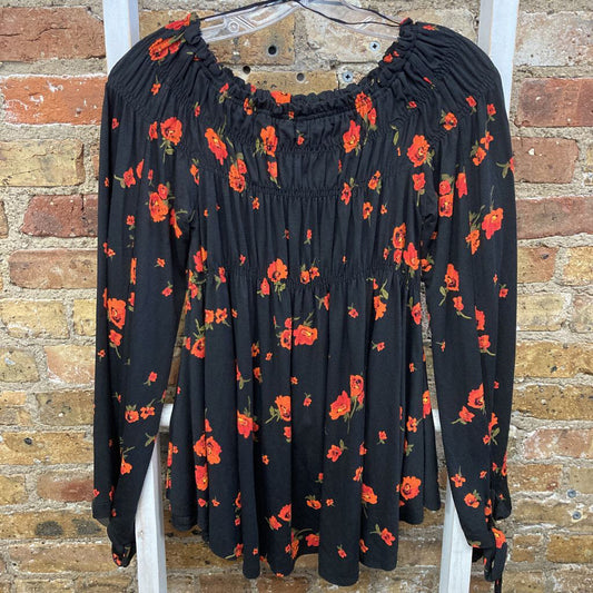 Floral Peasant Blouse