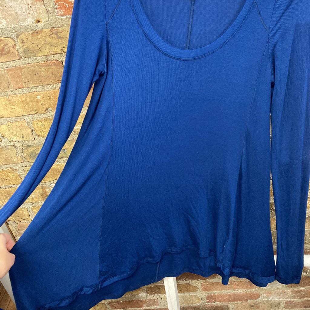 Flowy Ribbed LS Top