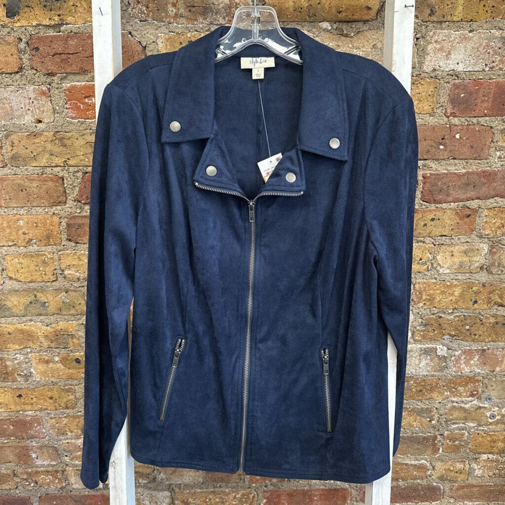 NWT Jacket Velvet Zip Up