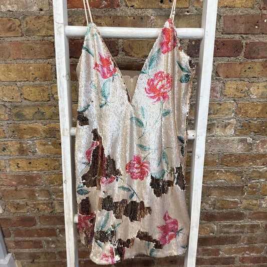 NWT Sequin Floral Dress