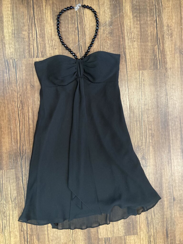 NWT Sheer Sleeveless Dress Bead Necklace