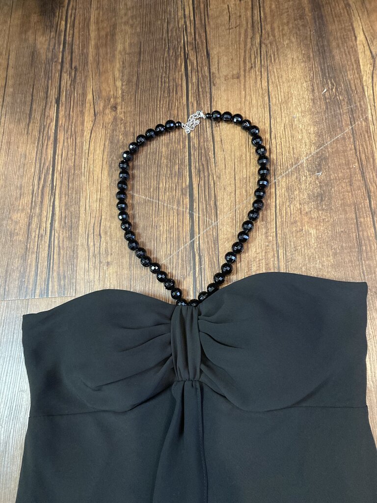 NWT Sheer Sleeveless Dress Bead Necklace