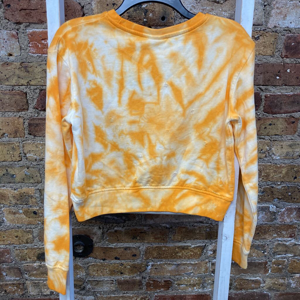 NWT Distressed Crop Sweater