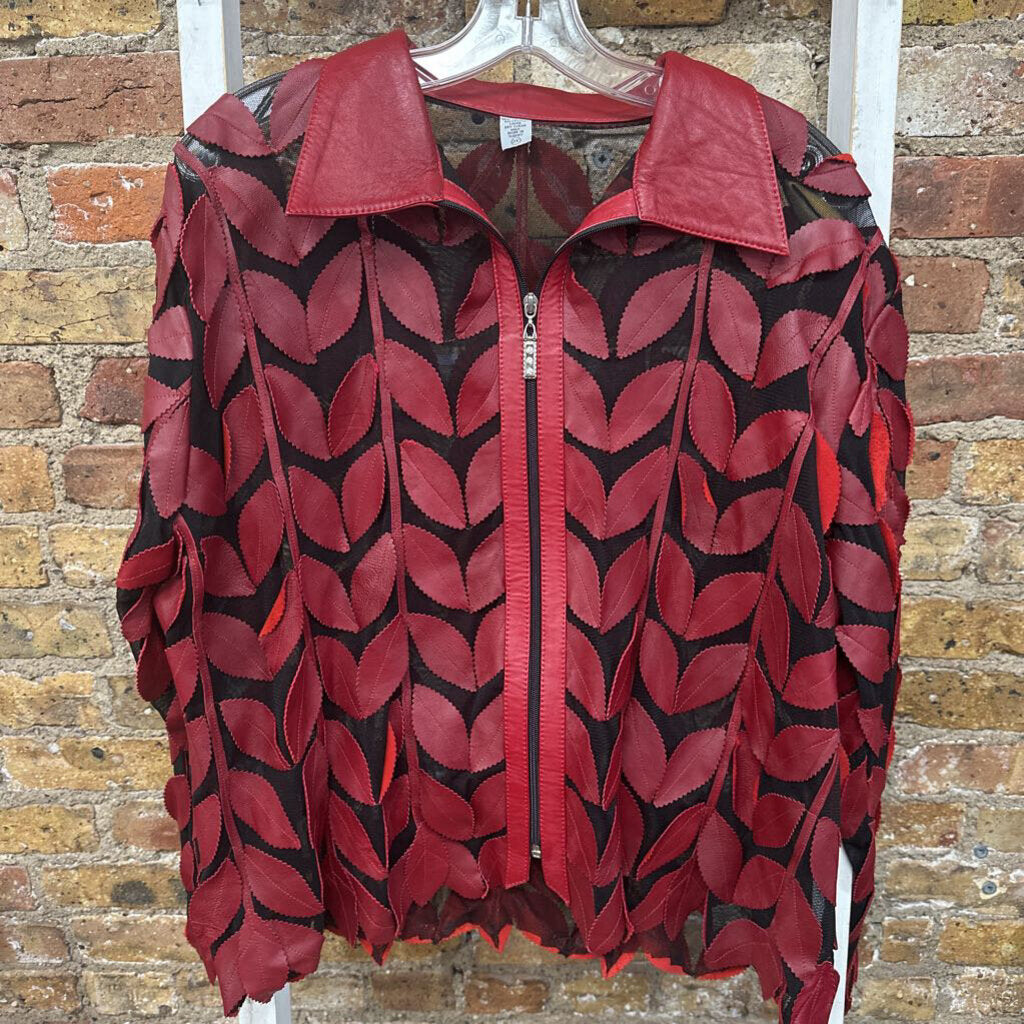 Jacket Leaf Leather