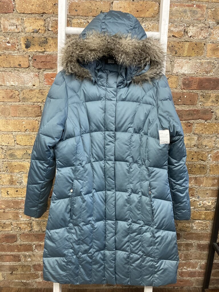 Coat Puffer Faux Fur Hood
