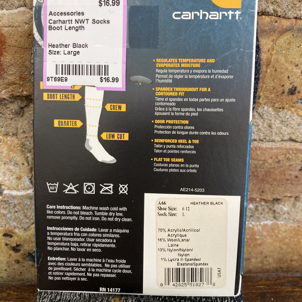 NWT Socks Boot Length