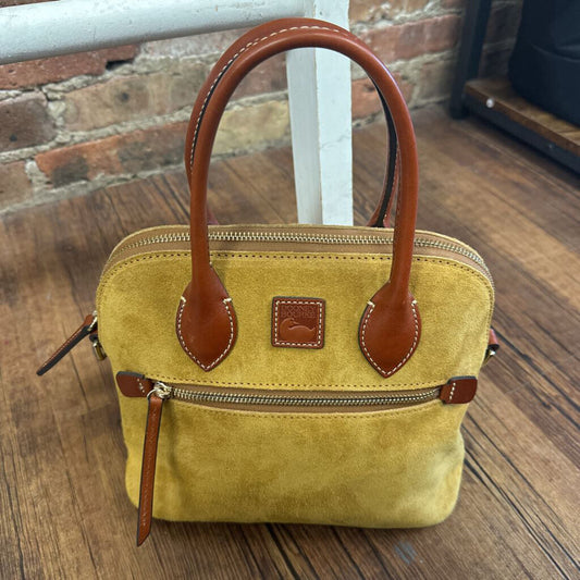 Satchel Domed Suede