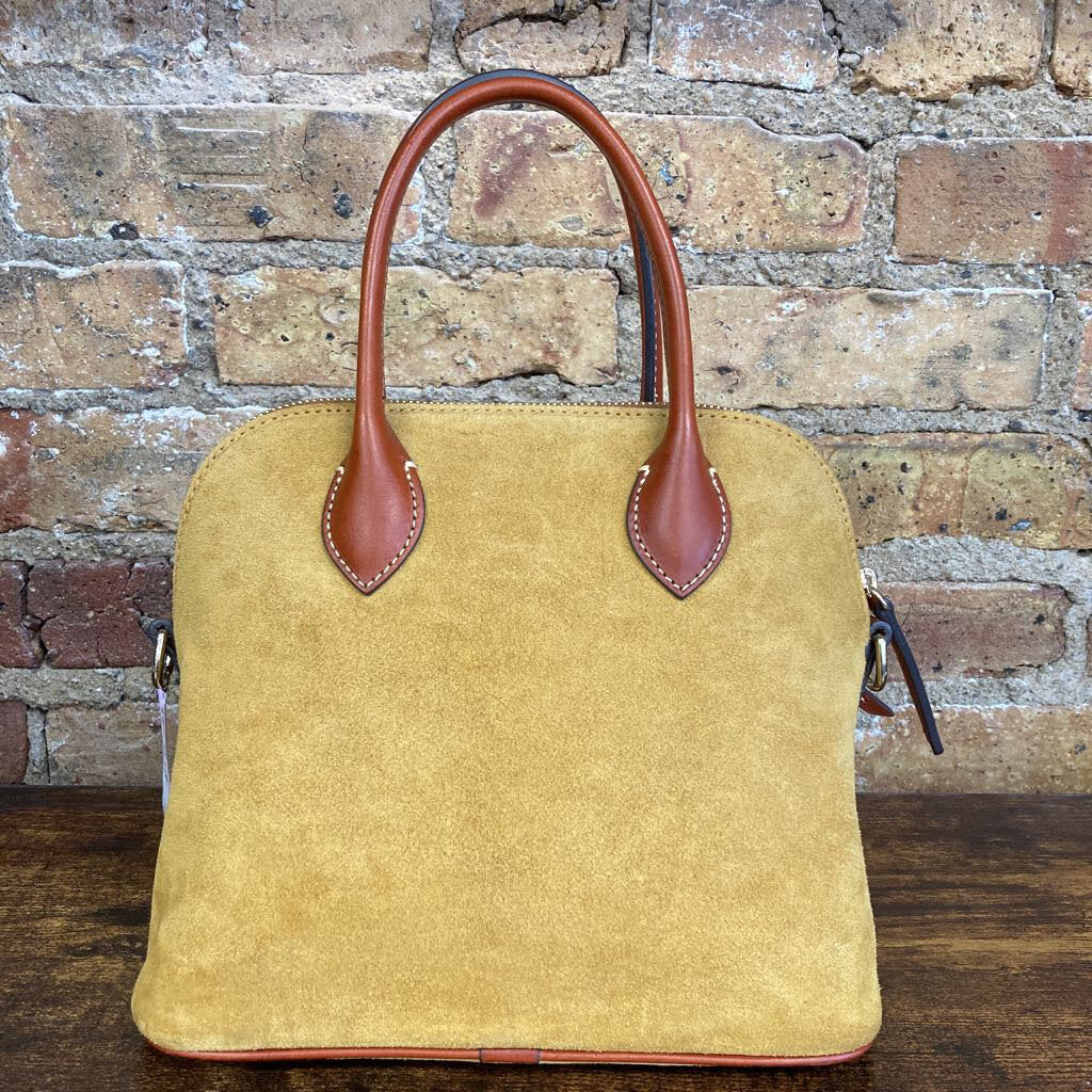 Satchel Domed Suede