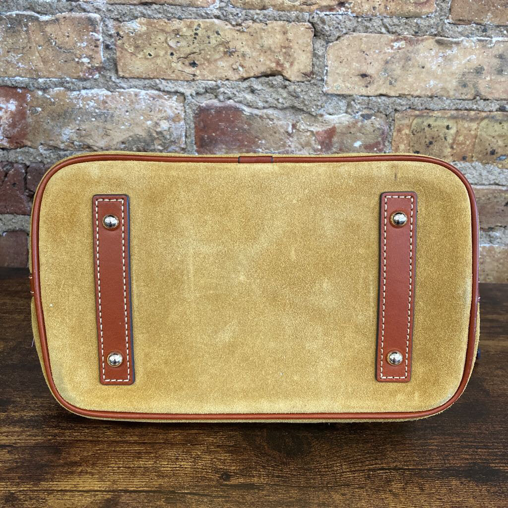 Satchel Domed Suede